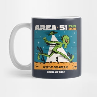 Area 51 Fun Run // Funny Running Alien Mug